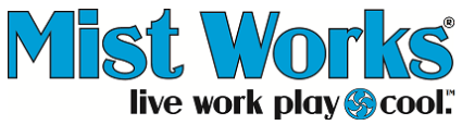 A blue and black logo for the internet works.