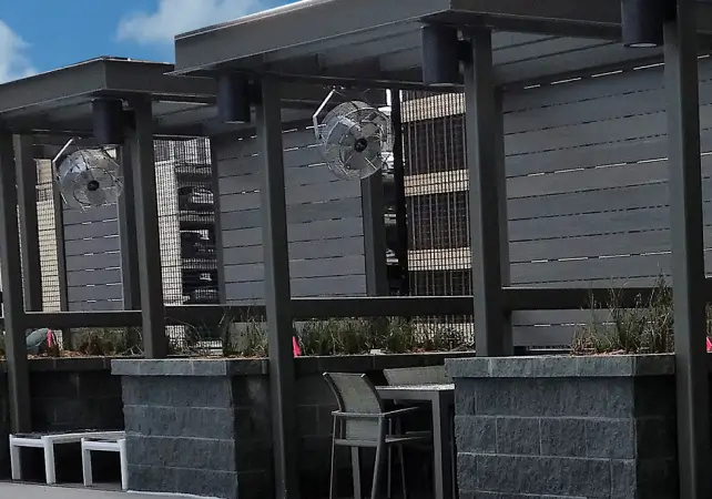 commercial misting fans by mistworks tlanta