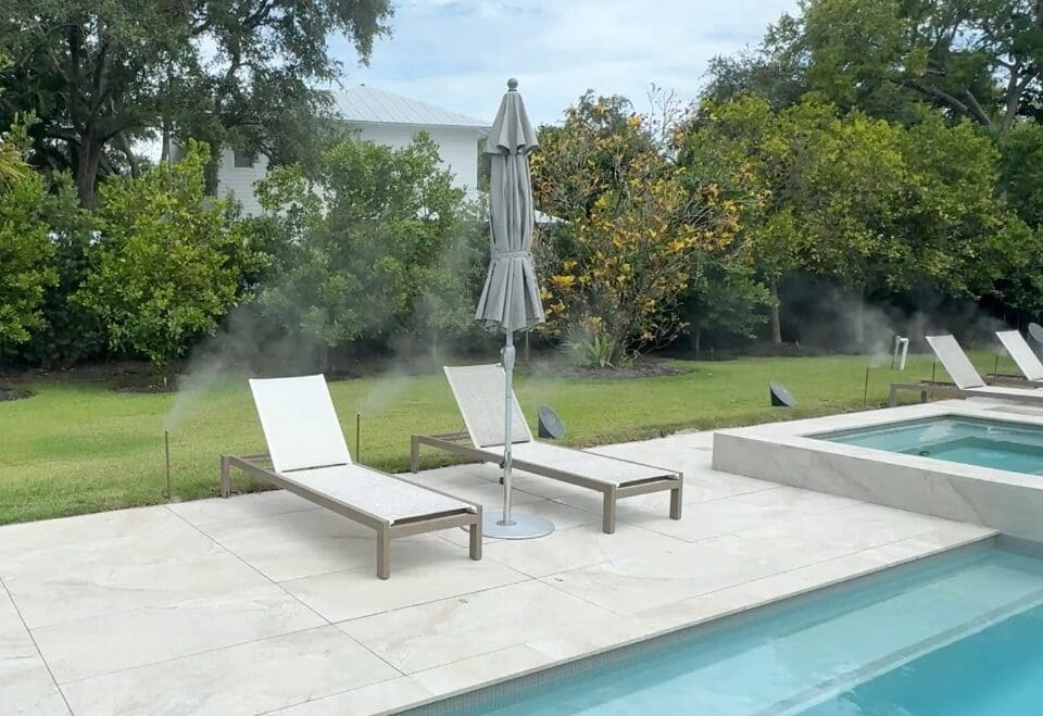 Poolside Misters for lounging - Mist Works